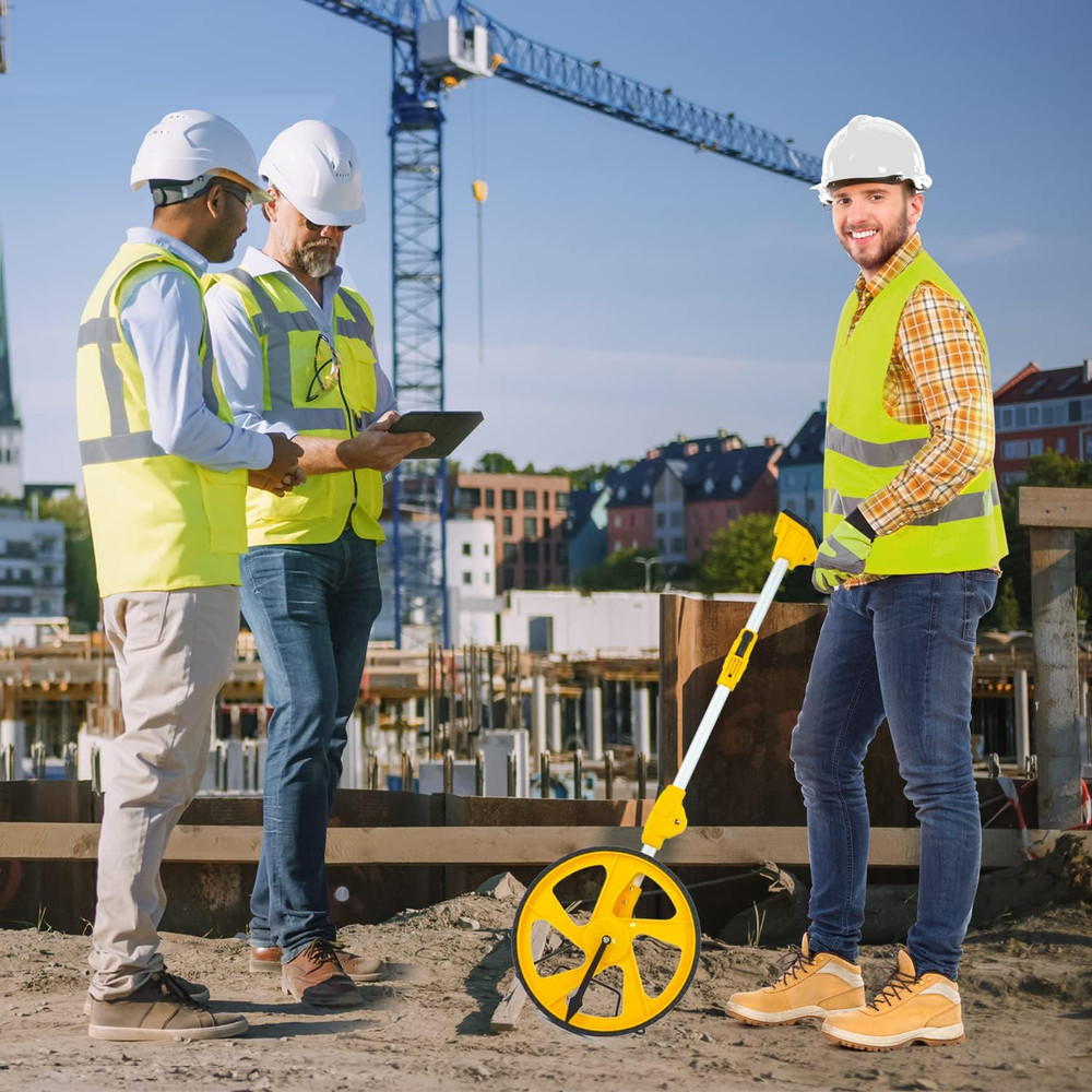 Measuring Wheel Digital Display, 3-Sections Foldable, Imperial/Metric Measure...