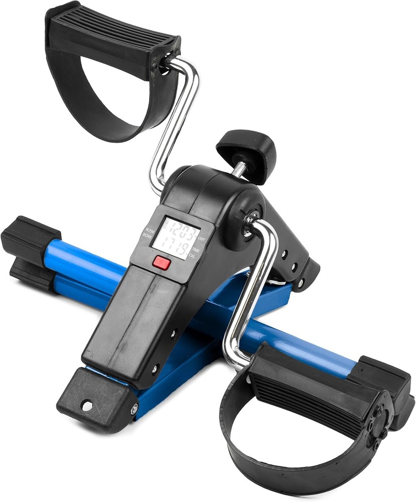 Healthmate Mini Pedal Exerciser Foldable Cycle Adjustable Resistance LCD