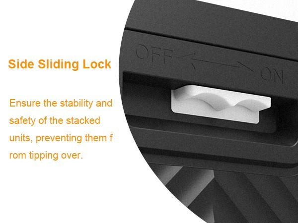 UAMFURI Extra Large Stackable Storage Bins with Lids & Wheels & Door Containers