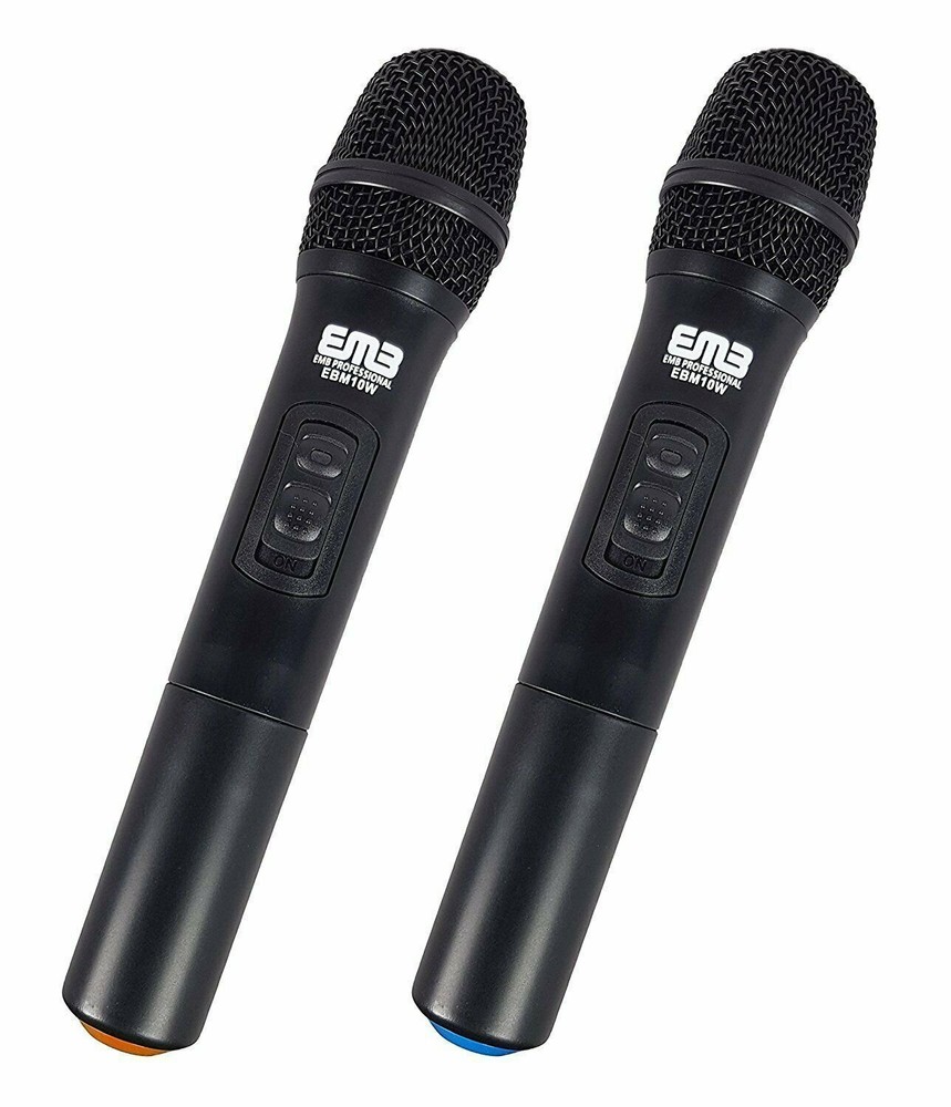EMB Pro EBM10W Professional Dual VHF Wireless Handheld Microphone System