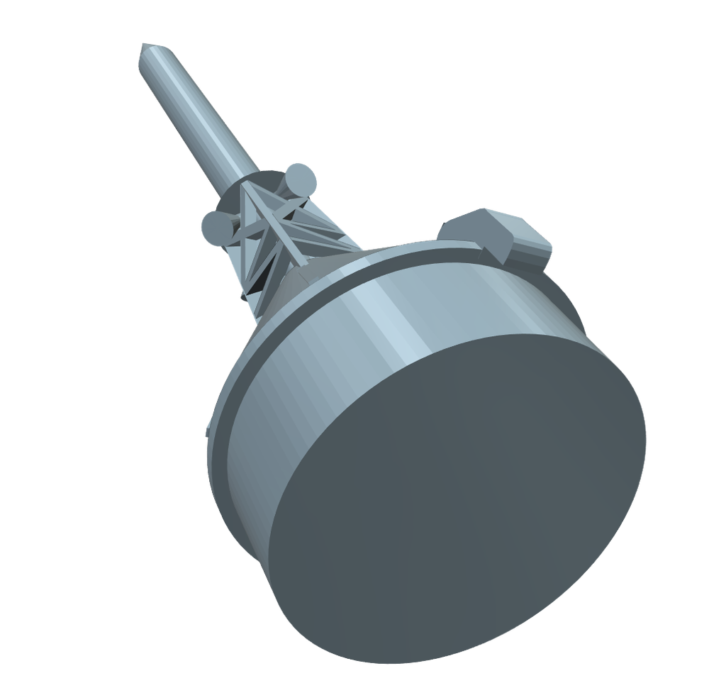 Apollo Capsule & LES Nose Cone Kit 1:100 scale. Direct replacement for Estes.