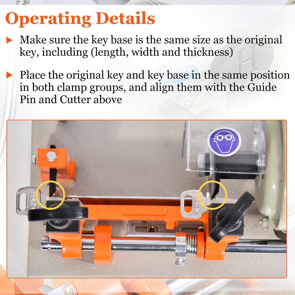 Key Cutting duplicating Machine Cutter Car Key Copier Locksmith Tools-
