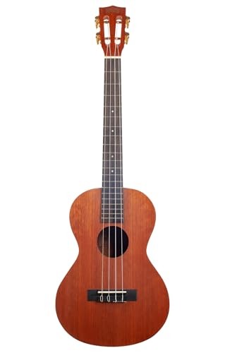 Mahalo MJ4-TBR Java Baritone Ukulele. Trans Brown