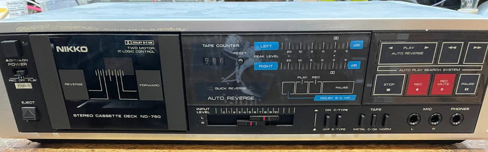 Nikko ND-750 Cassette Deck Not Working