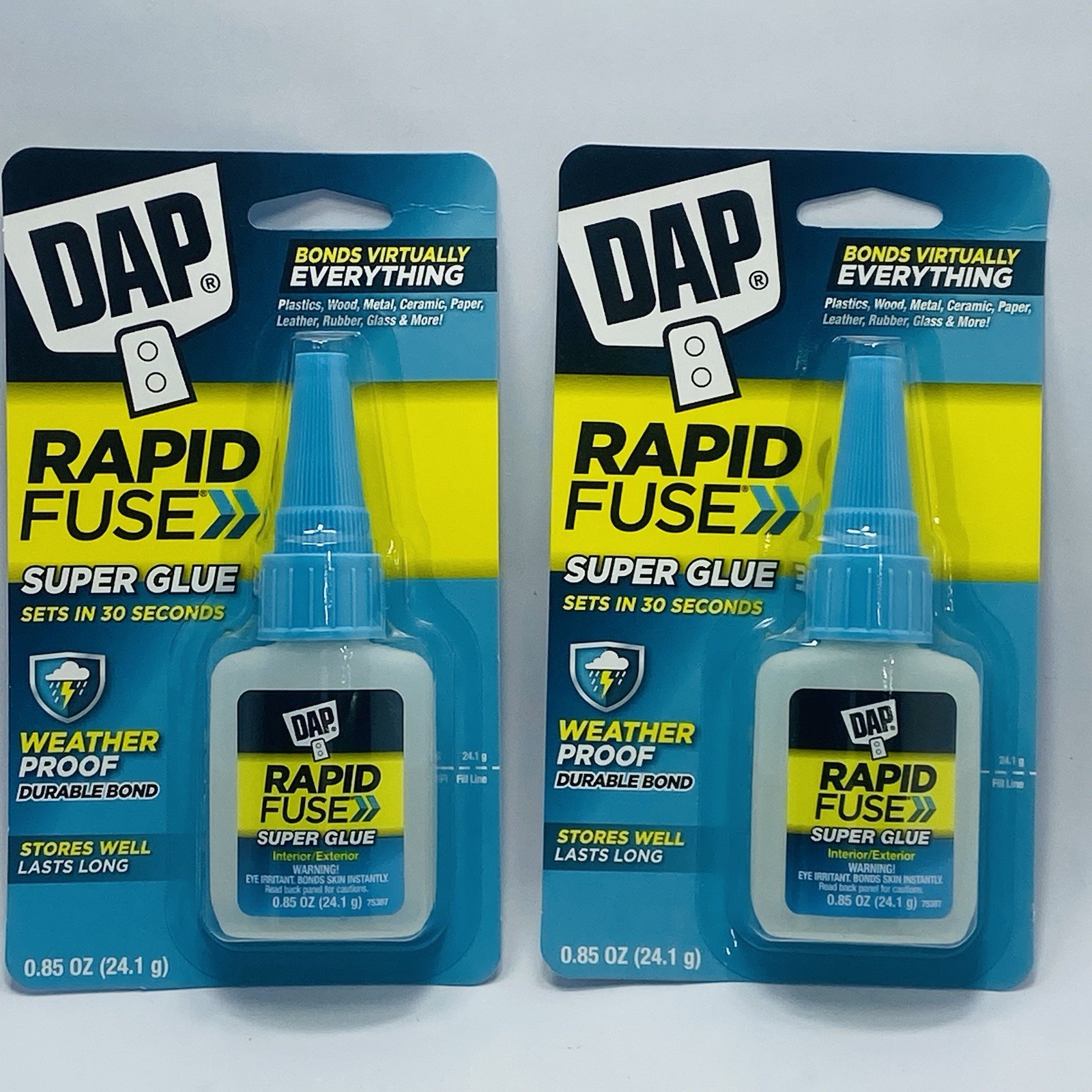 DAP RapidFuse 0.85 oz Clear Super Glue All Purpose Adhesive (2 Pack)
