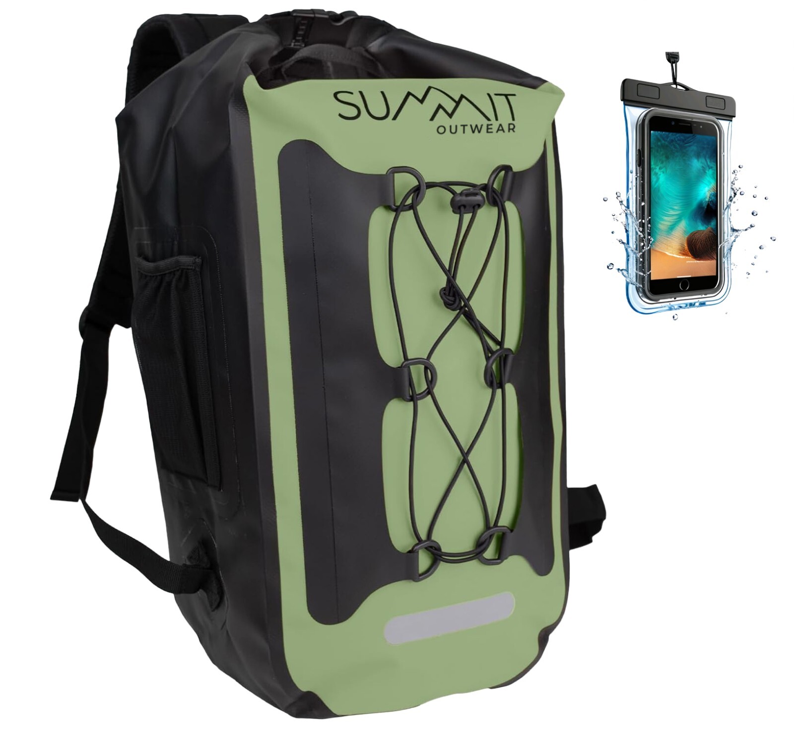 Summit Waterproof Dry Bag - Roll Top Waterproof Backpack, Water Proof Phone case