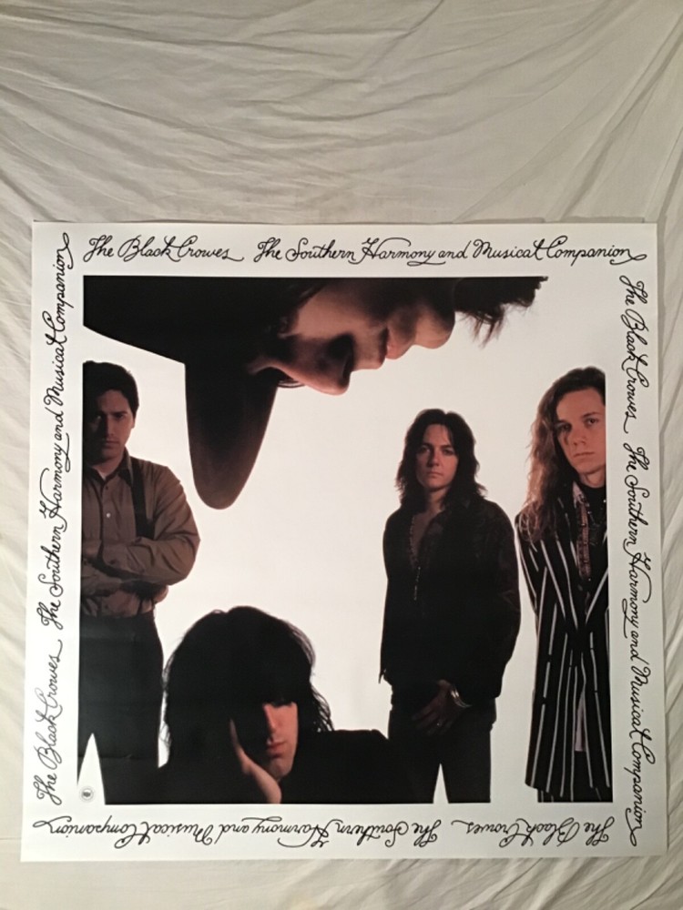 Black Crowes 1992 Huge Promo Poster Southern Harmony And Musical Companion