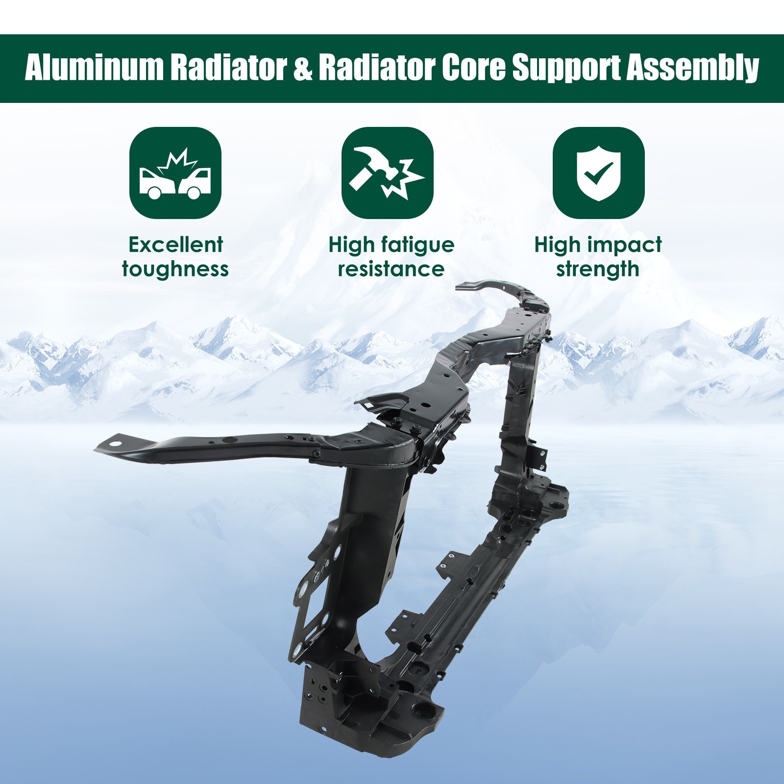 Radiator Support For 2017 2018 2019 Honda Civic Coupe HO1225201 71410TBFA01