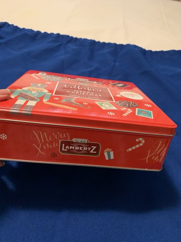 ❤️Decorative Lambertz Christmas Collection EMPTY Cookie Candy Tin EUC