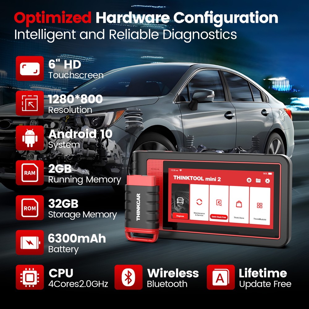 Thinkcar Thinktool Mini2 Auto Diagnostic Bidirectional Scanner K~ey Coding Tool