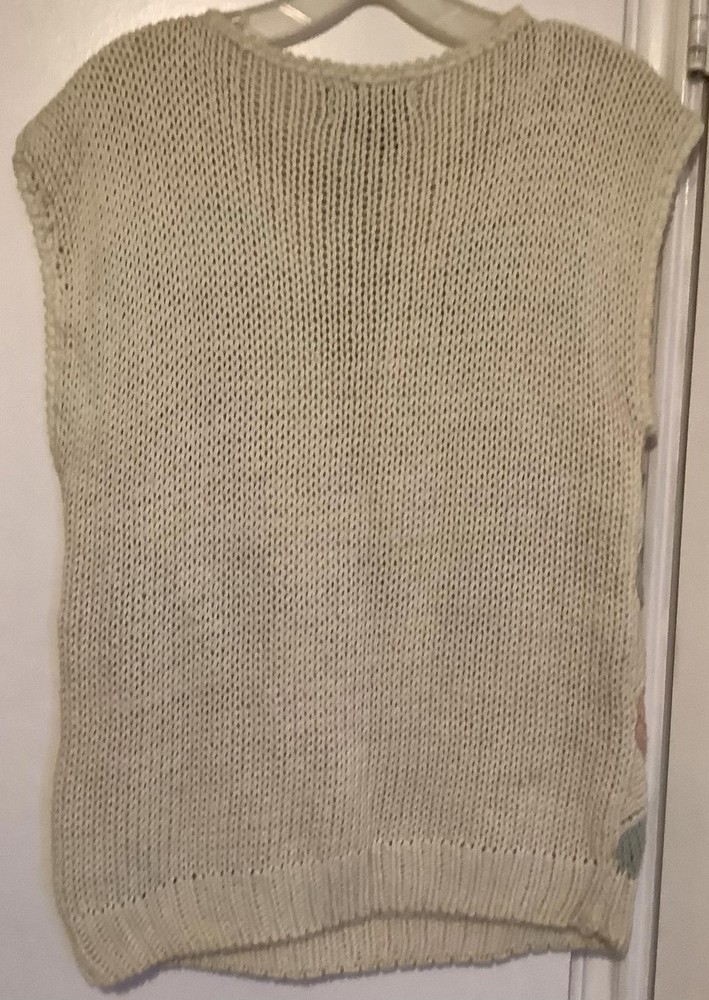 Hand-Knitted Patchwork Sweater Vest