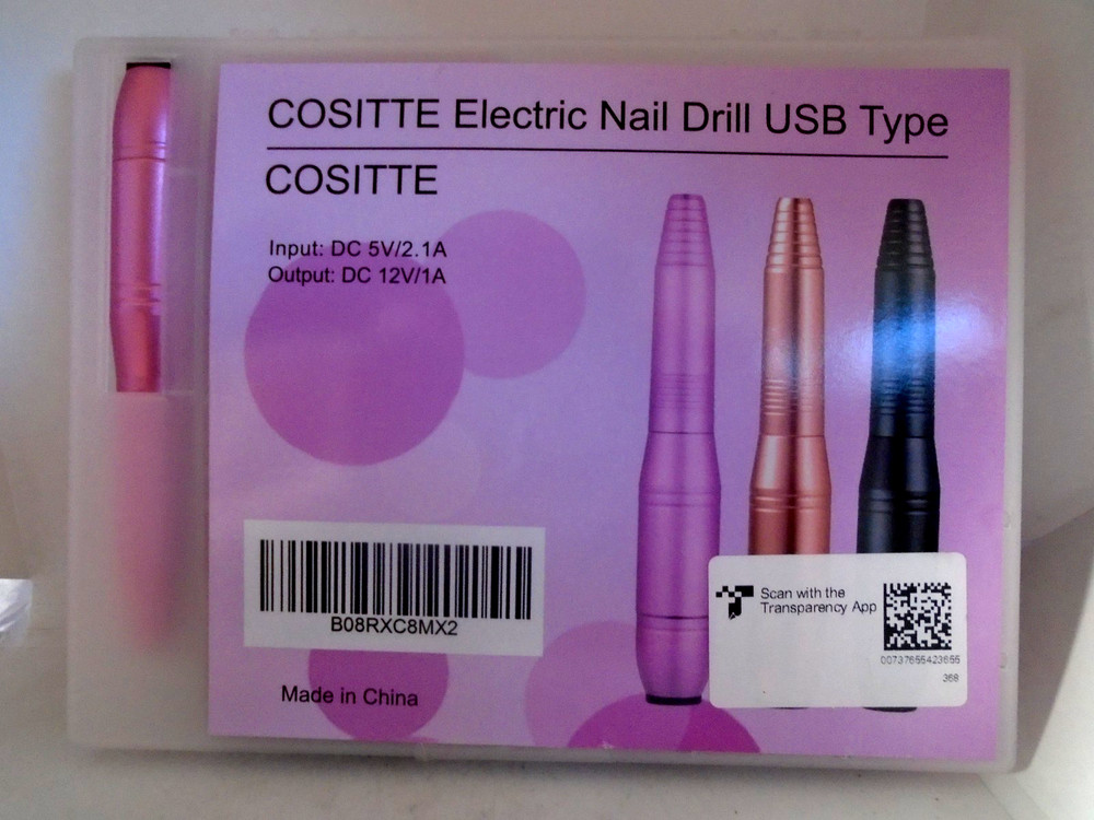 Cositte Electric Nail Drill USB Type - Pink