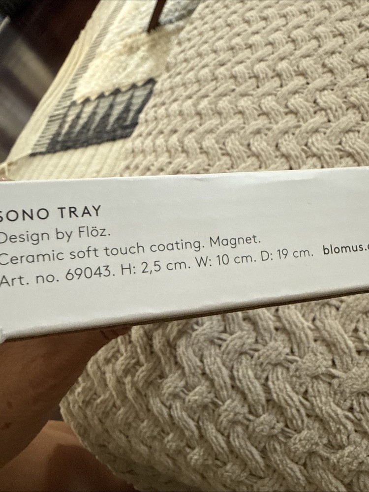 Blomus Sono Oval Tray Magnet Grey New
