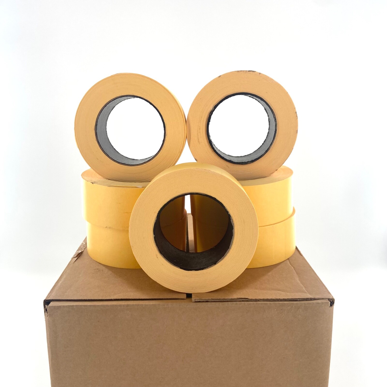 24 Rolls 2” X 60 Yards Yellow Automotive Painters Masking Tape BODYSHOP USA Made