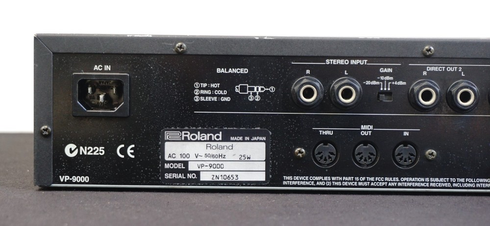 Roland VP-9000 VariPhrase Processor Sampler Vocal Processor 2U Rack Mount - 100V