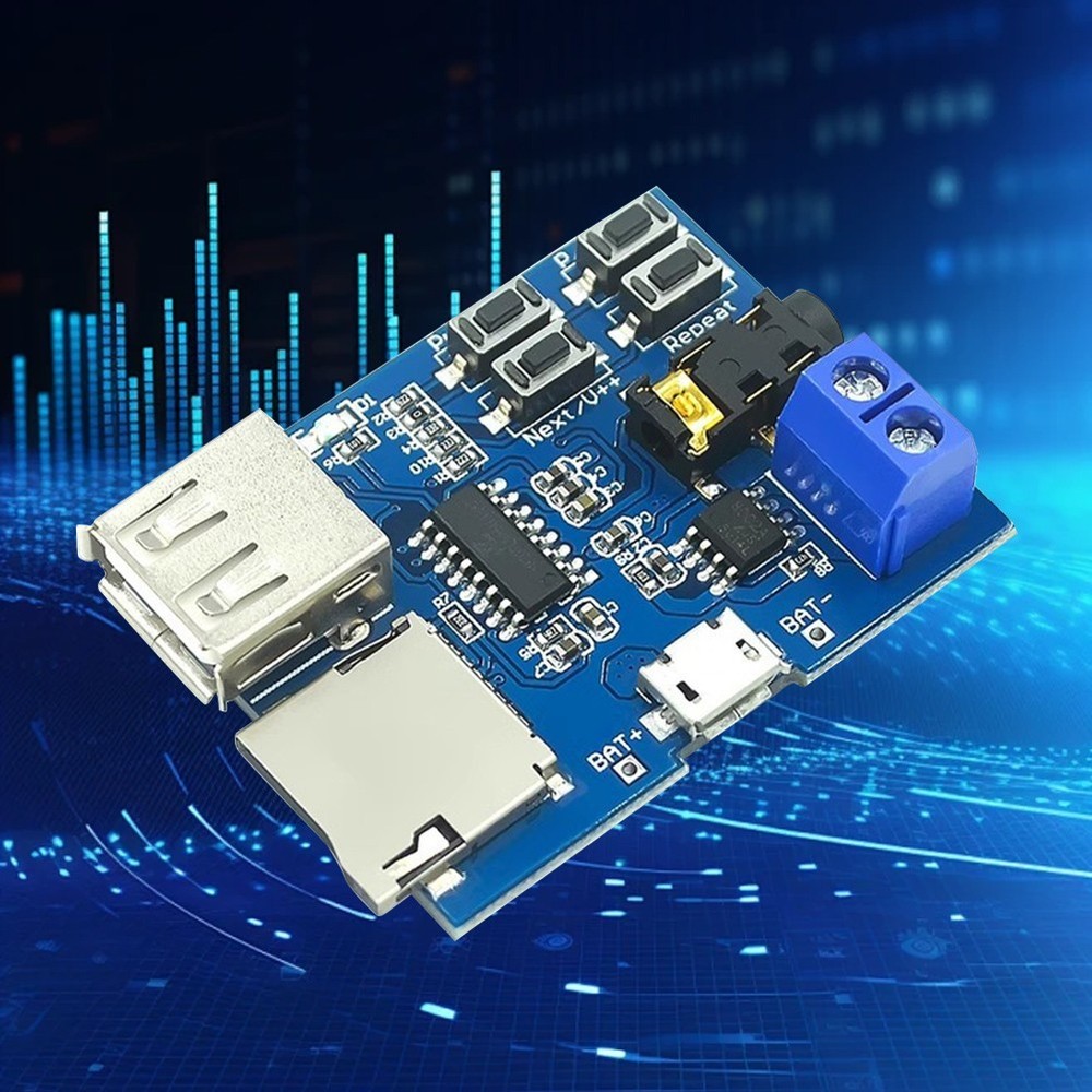 1 Pcs TF Card U Disk MP3 Format Decoder Board Module Decoding Audio Player New ~