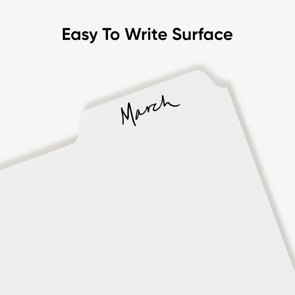 20 Sets 5-Tab White Binder Dividers