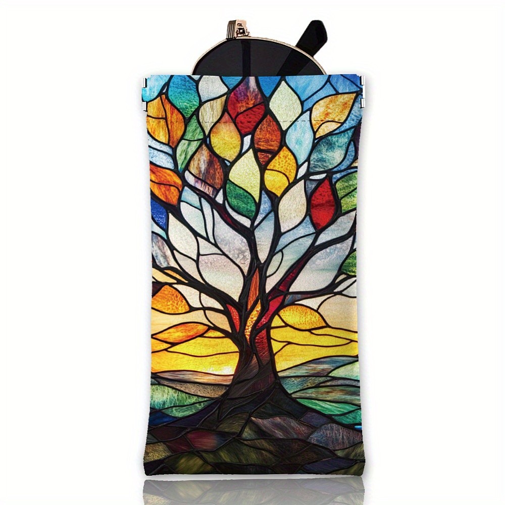 1pc PU Leather Rectangle Eyeglass Cases Eyeglass Sunglasses Protector