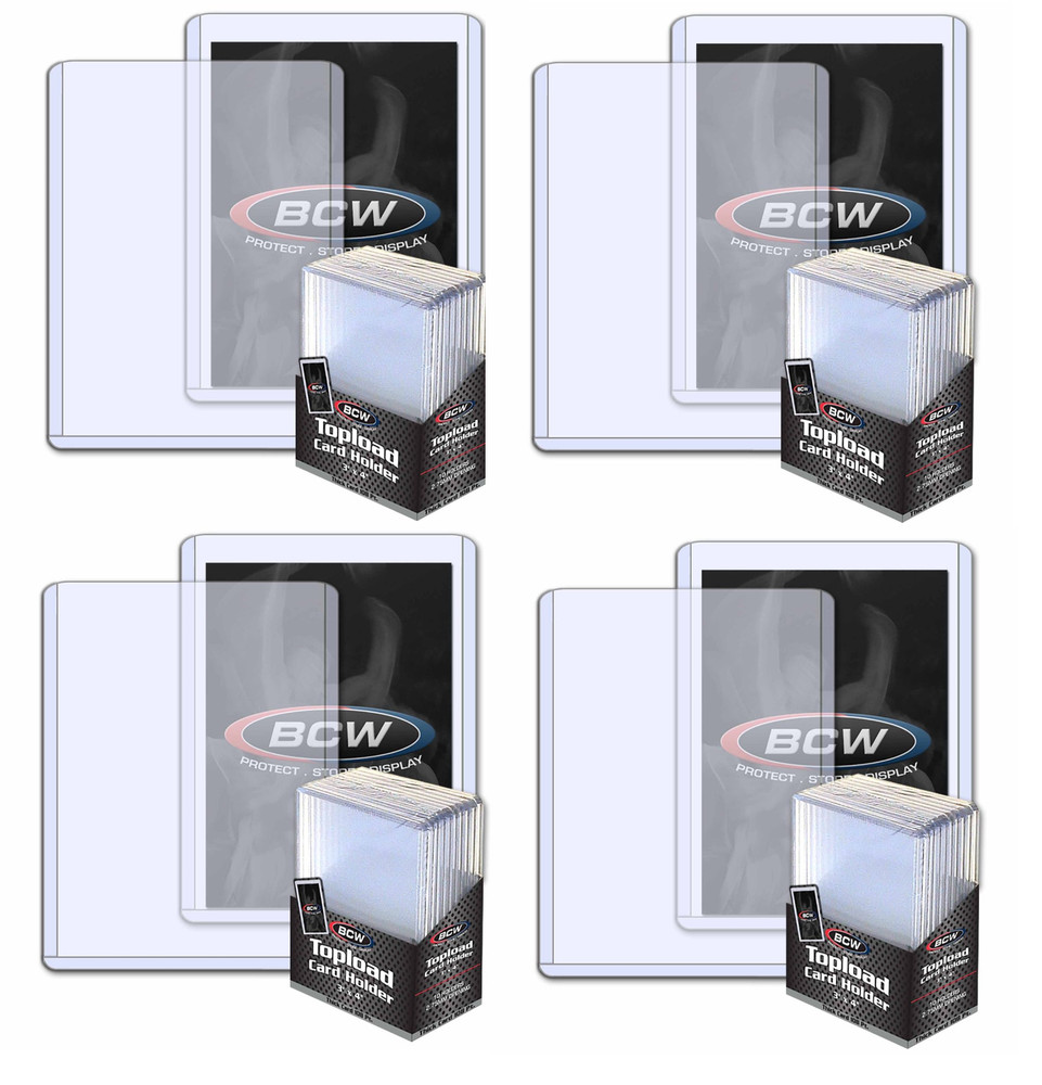 (40 Count) BCW Thick 108pt Toploader Card Holders Great For Relics 2.75mm