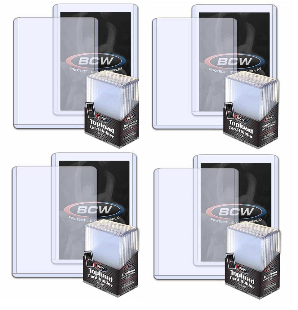 (40 Count) BCW Thick 108pt Toploader Card Holders Great For Relics 2.75mm