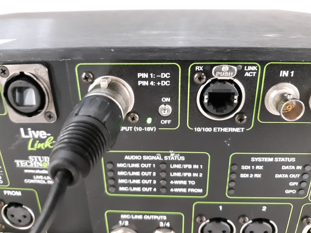 Pair of Studio Technologies LL3GCR-032 Control Room Unit NO AC & Ears *TESTED*