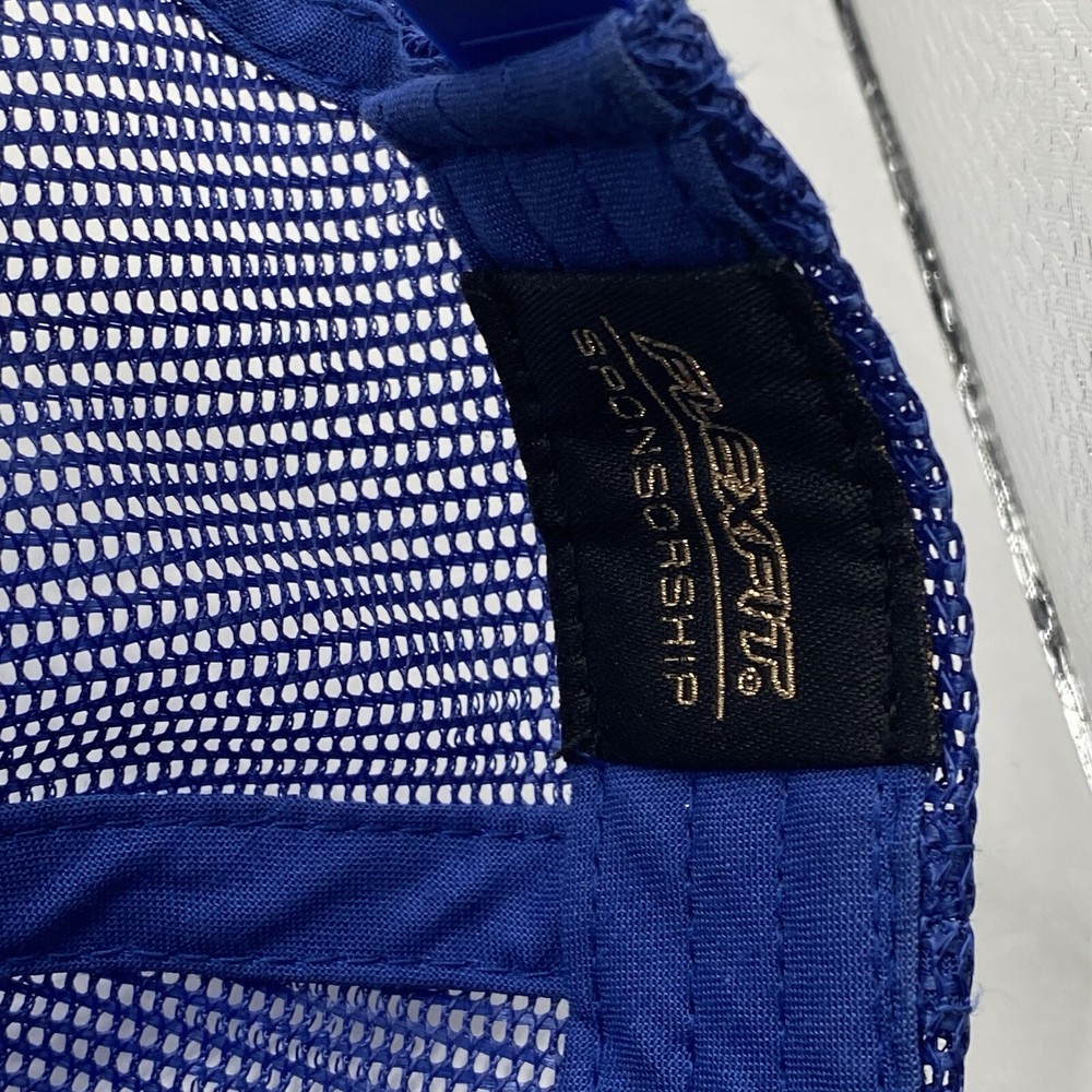 Travis Mathew Golf Hat Trucker Adjustable SnapBack Blue Pineapple Mesh Cleaned