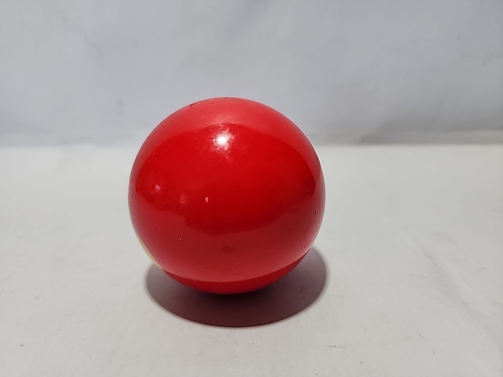 Vintage Replacement Billiard Pool Ball 2 1/4" Diameter #3 Solid Red Black Number
