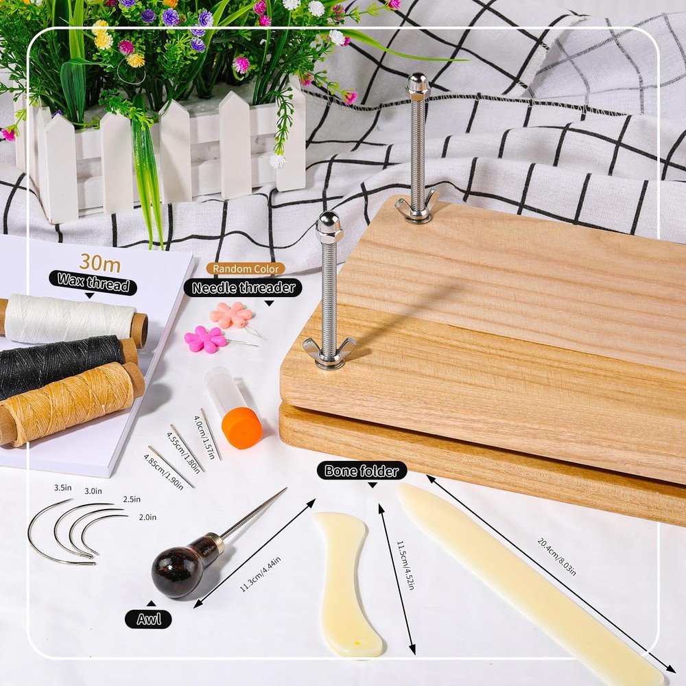 JUPEAN Book Binding Kits, Bookbinding Supplies, Bookbinding Kit for Beginners...
