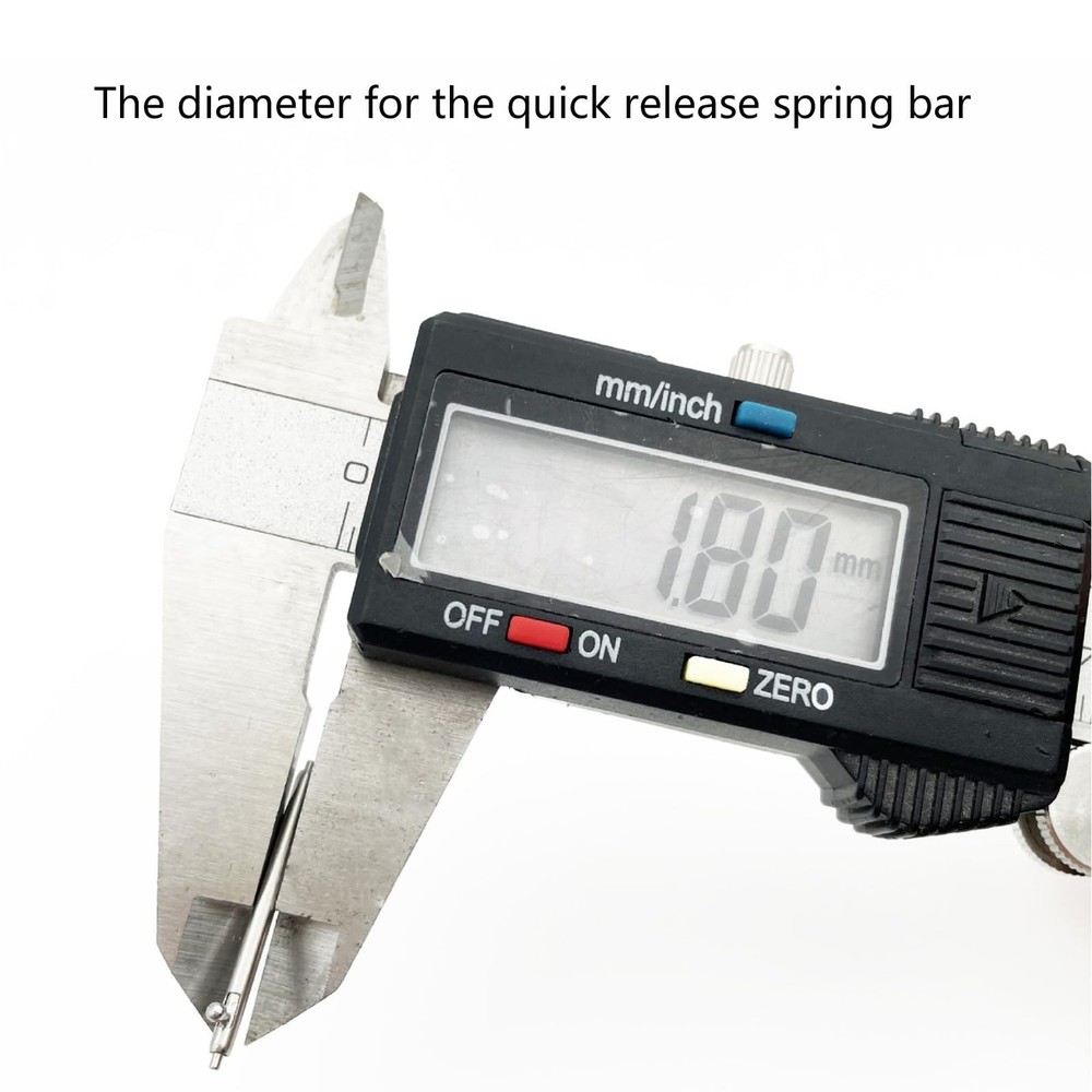 Elifel 21mm Watch Strap Quick Release Spring Bars, 1.8mm Diameter