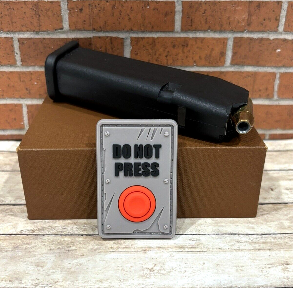Tactical PVC Patch - Do Not Press My Button Patch - Morale Funny Gun Patch