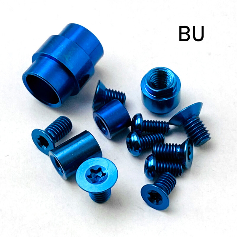 7PCs. Blue TC4 Screws Sets for Spyderco Paramilitary 2 C81
