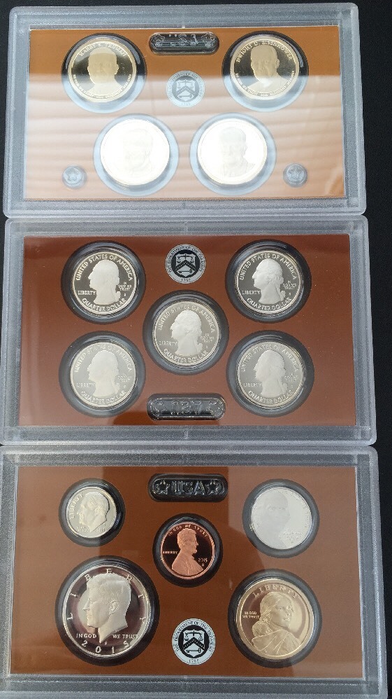 2015 Proof Set. Complete. U.S. Made CLAD 14 Coins total.