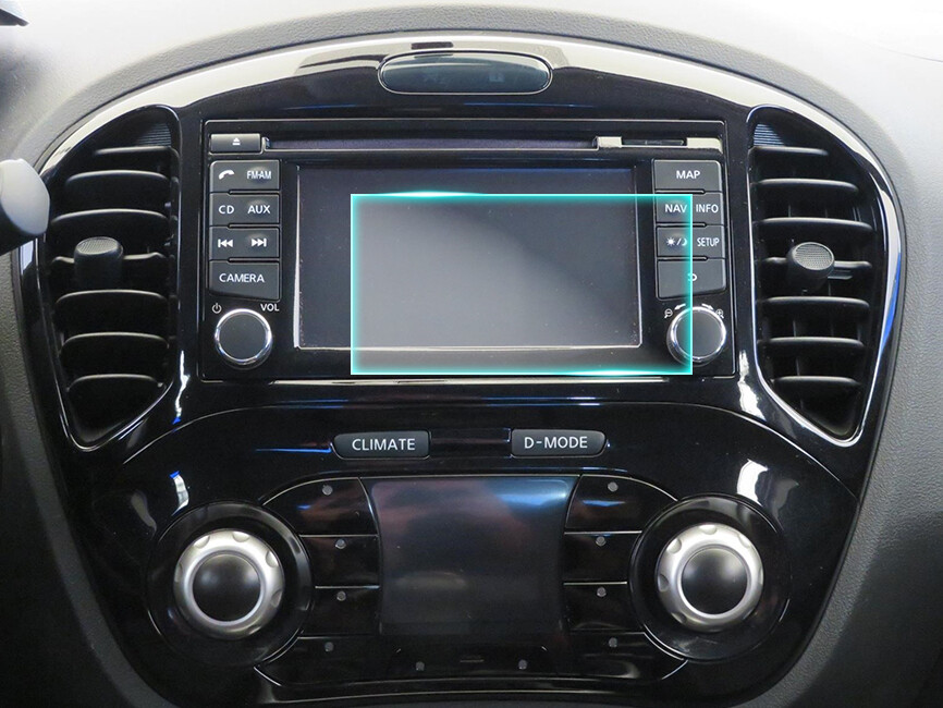 Crystal Clear Screen Protector for 2014 Nissan Juke (non GPS) Navigation