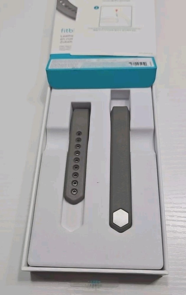 Fitbit Alta Leather Band Replacement Accessory Small Graphite Grey OEM Open Box