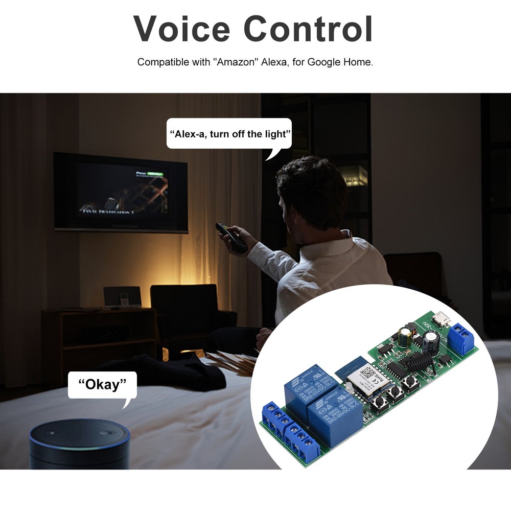 1 Pack Smart Wifi Switch Module Remote Control For Home ZTDC