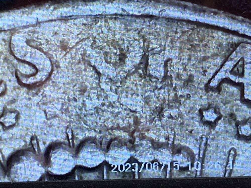 1972-P Kennedy Half Dollar Reverse Struck Through Grease Error Coin