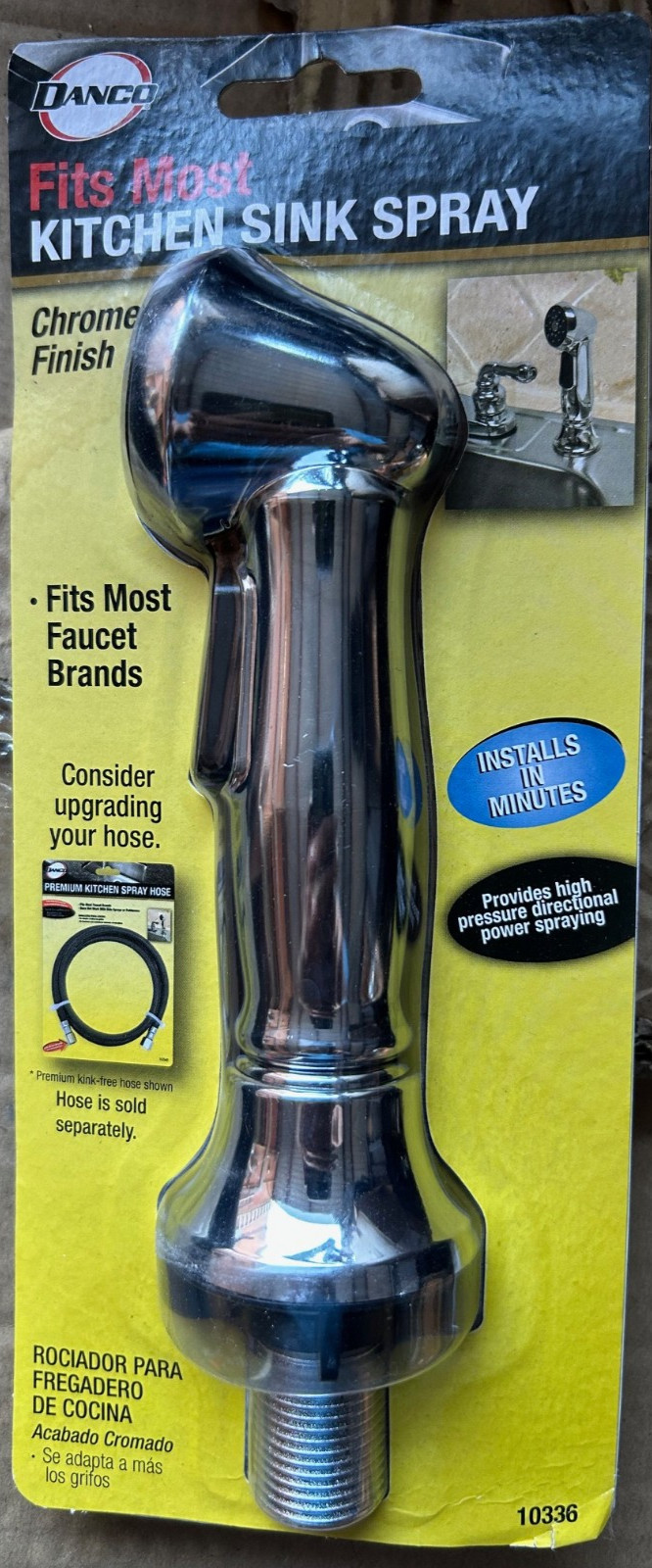 Danco Kitchen Sink Sprayer Universal Fitment Chrome Finish 10336