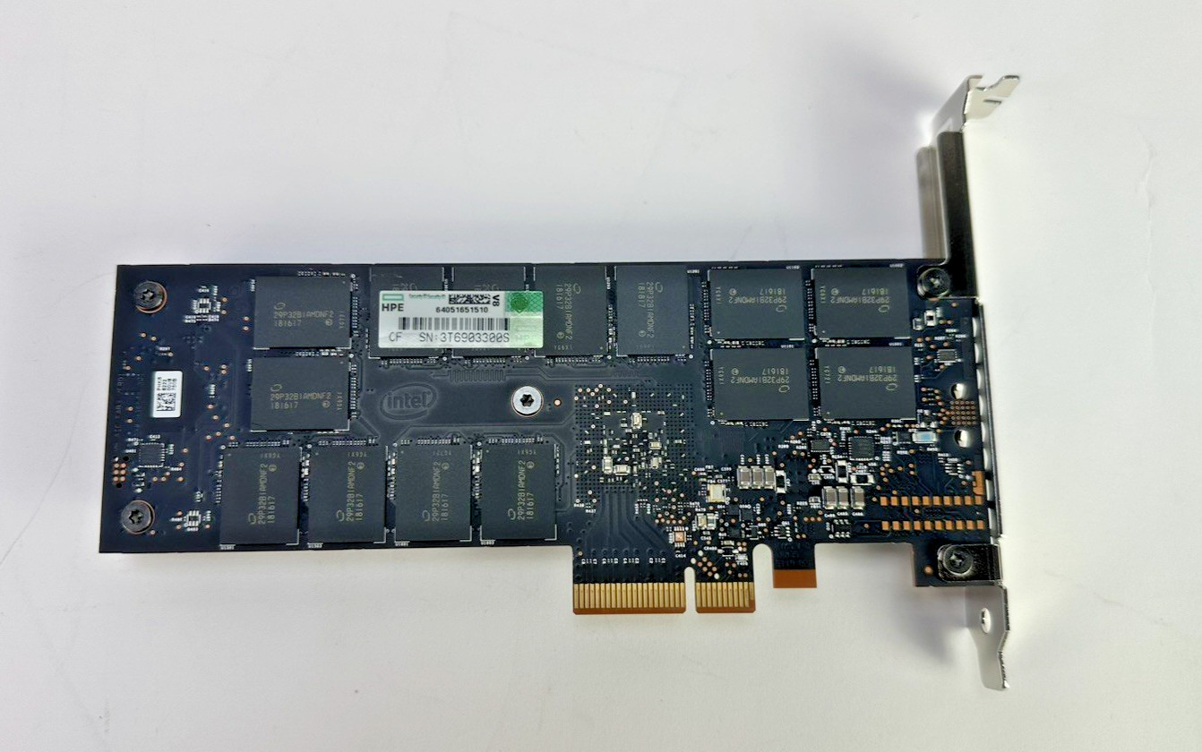 HPE Intel DC Optane P4800X 750GB NVMe PCIe x4 SSD WI AIC 878038-B21 30DWPD 41PBW