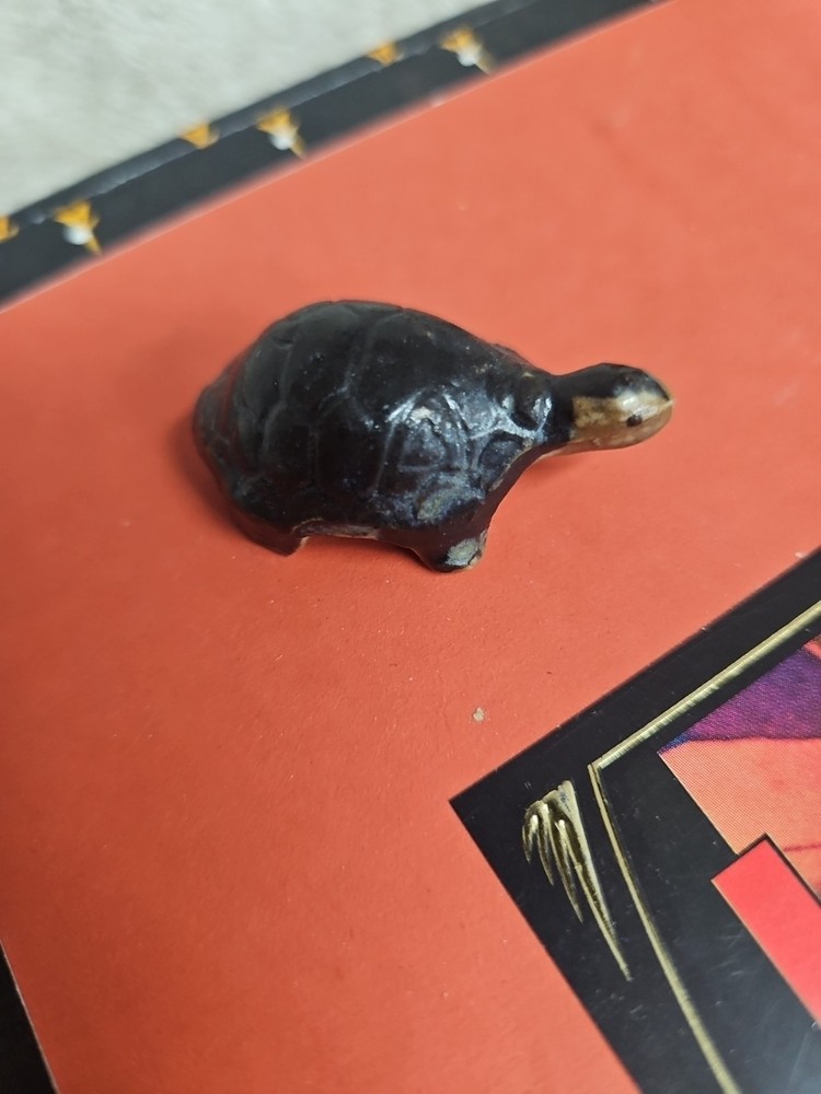 Vintage Miniature Ceramic Turtle Figurine