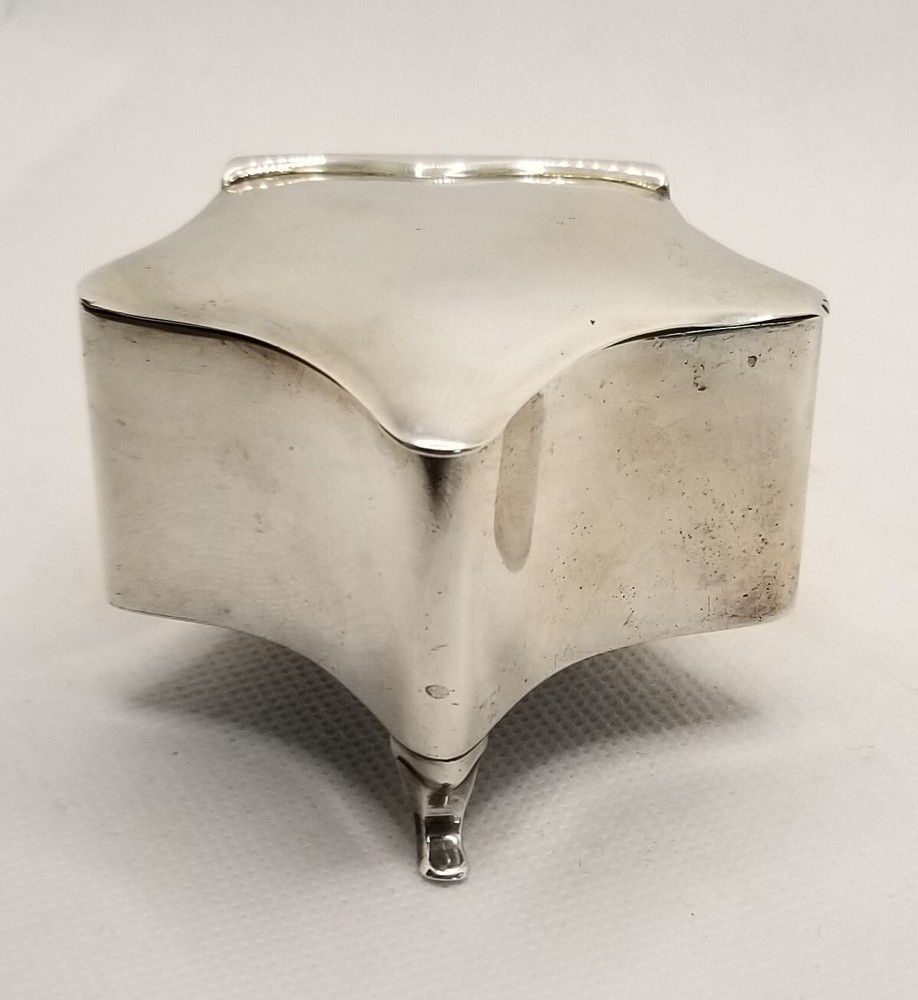 Sterling Star-Shaped Trinket Box 1909