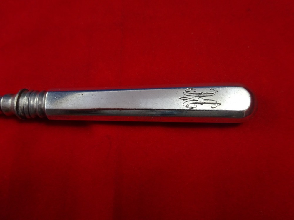 Vintage Russian 84 Silver Sardine Serving Fork ( #4401 )
