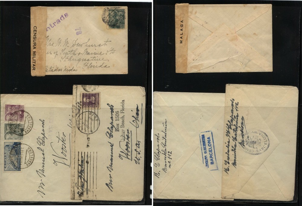Spain   3  censor  covers      MS0222