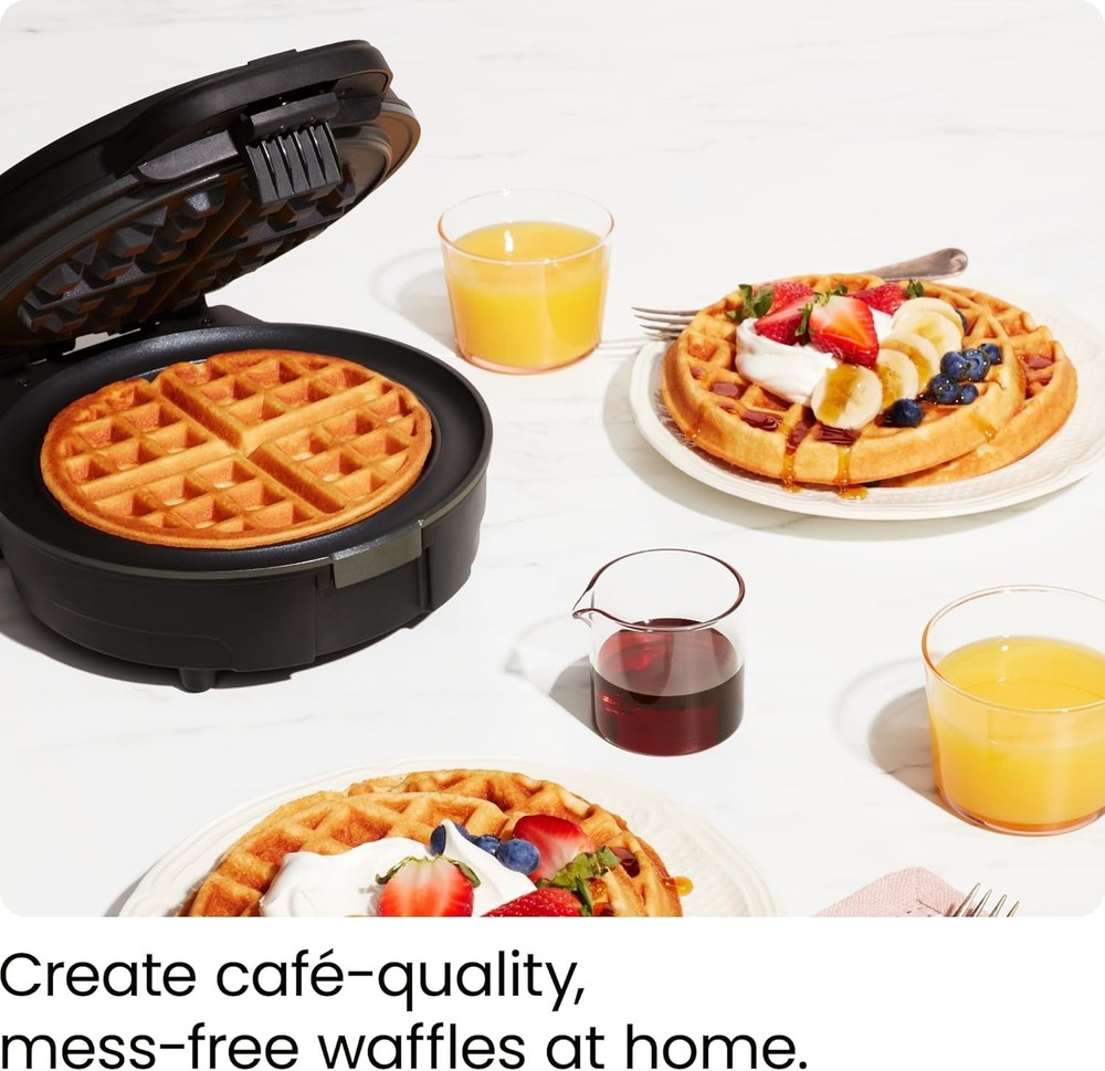 Chefman Anti-Overflow Belgian Waffle Maker w/Shade Selector, Temperature Control