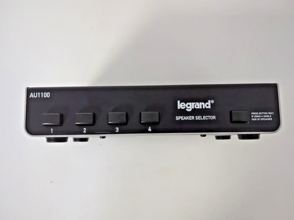 LEGRAND SPEAKER SELECTOR AU1100, SPEAKER LEVEL 4 LOCATION SWITCH