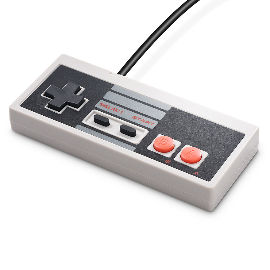 2Pack 2.4 GHz Wireless / Wired USB NES Controller Joystick for Windows PC Mac