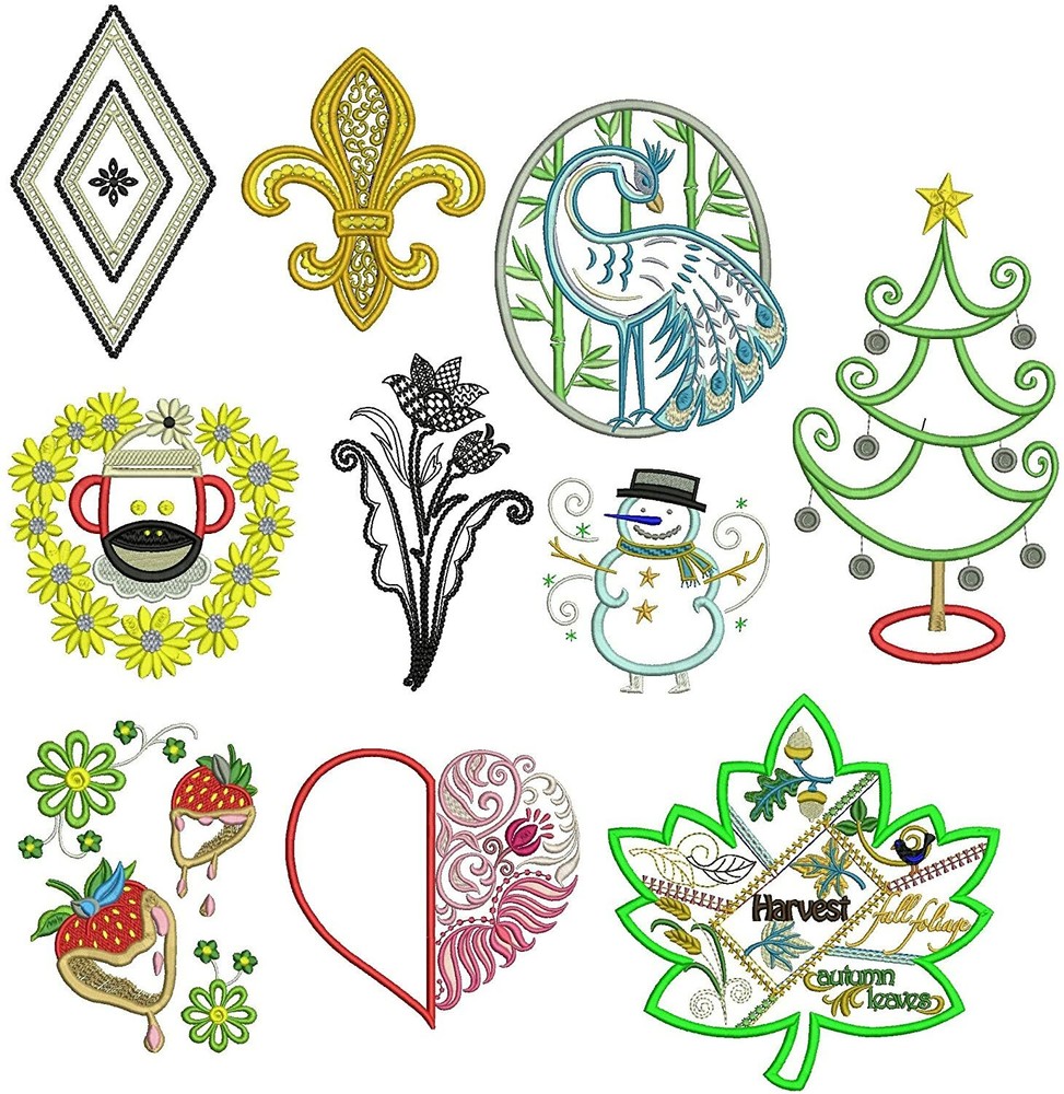 Embroidery Machine Starter Kit Thread, Stabilizer, Designs, Needles, Bobbin etc