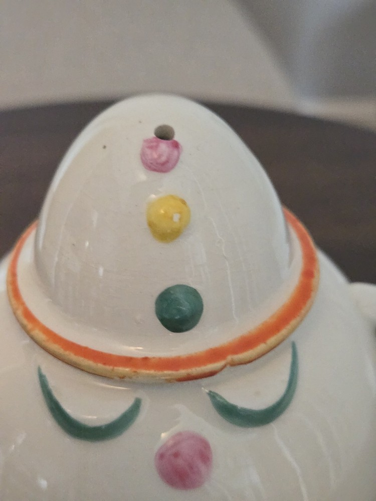 Incomplete Japanese Stackable Clown Plate Set