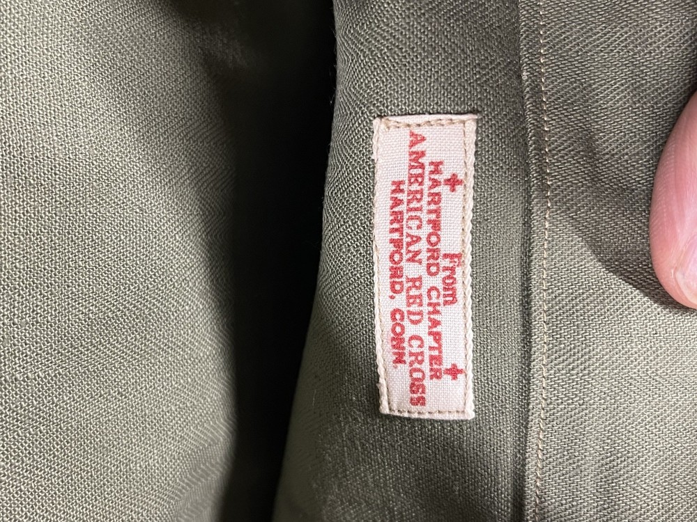 WWII US Red Cross HBT Ditty Bag