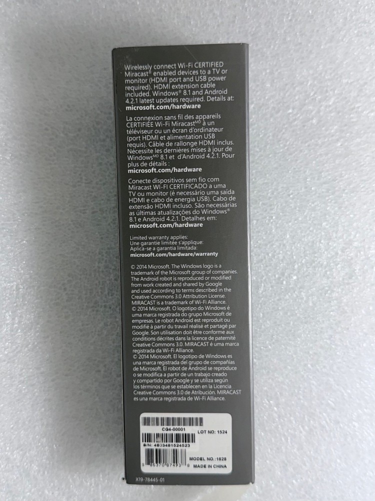 Microsoft CG4-00001 Wireless Adapter