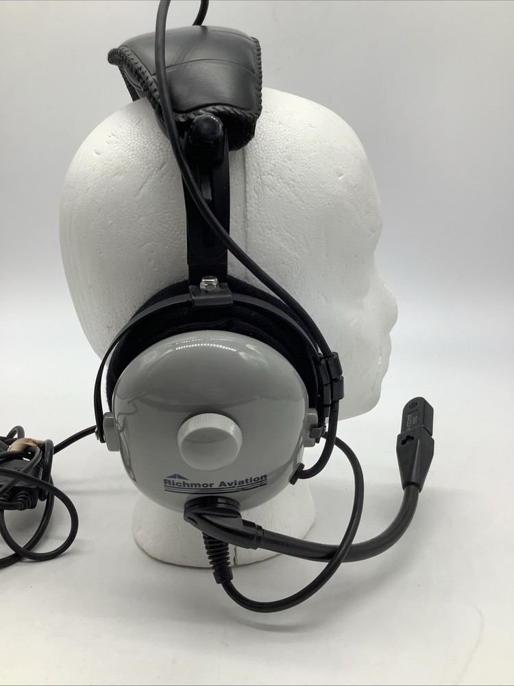 Avcomm Richmor Aviation Pilot Headset Headphones